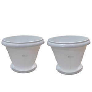 گلدان مدل پلاستیکی گلرو  کد 03 بسته 2 عددی